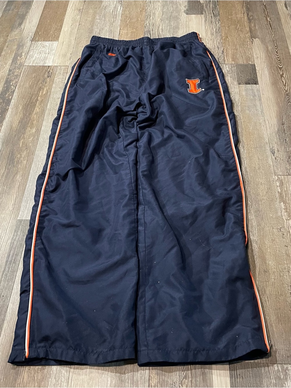 Illinois Colosseum Track Pants Men’s Large Windbreaker Navy